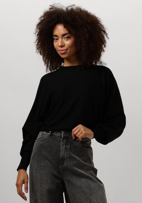 Schwarze MINUS Pullover DANA BAT SLEEVE KNIT PULLOVER - large