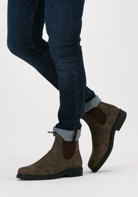 Braune BLUNDSTONE Chelsea Boots DRESS BOOT HEREN - large
