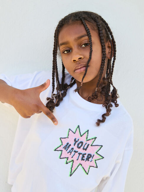 Weiße MOLO T-shirt REINETTE - large