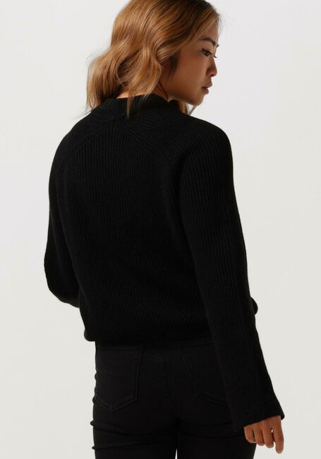 Schwarze CALVIN KLEIN Pullover BLOWN UP CK HIGH NECK SWEATER - large