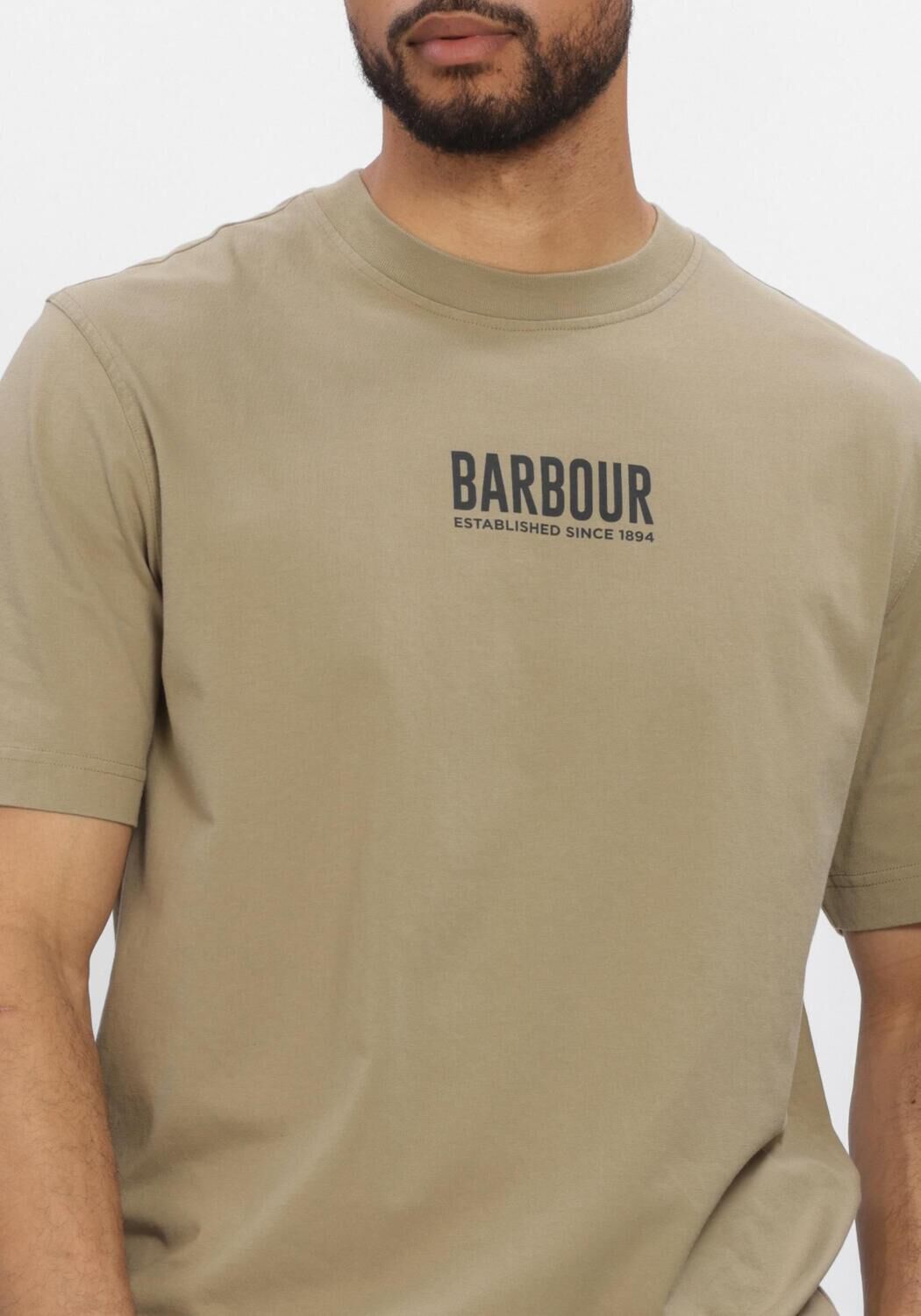 Gr&uuml;ne BARBOUR T-shirt MORDEN RELAXED GRAPHIC T-SHIRT - large