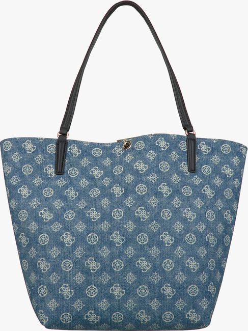 Blaue GUESS Handtasche ALBY TOGGLE TOTE - large