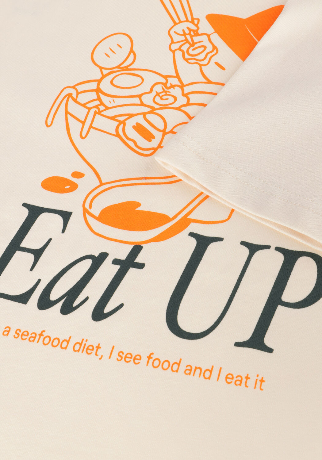 Nicht-gerade weiss WOODBIRD T-shirt WBBAINE EAT TEE - large