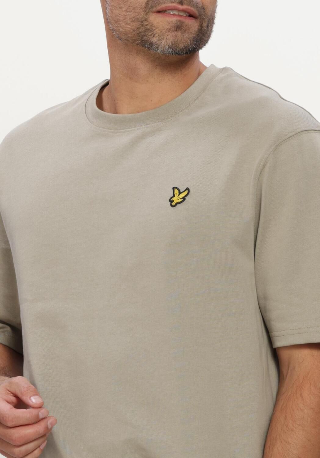 Khaki LYLE & SCOTT T-shirt HEAVYWEIGHT T-SHIRT - large