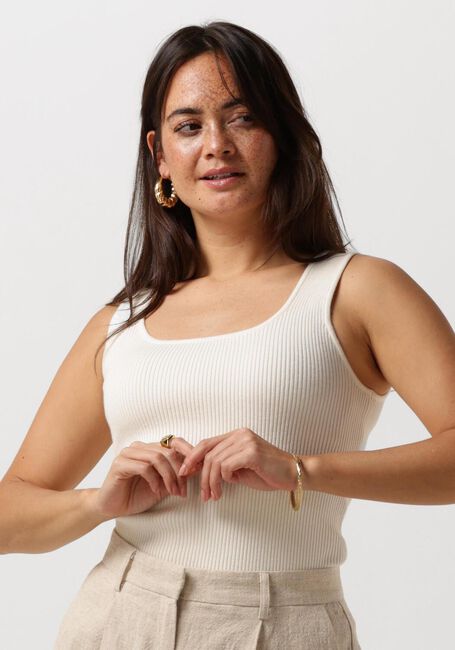 Beige SELECTED FEMME Top SLFJENNY SL KNIT TOP - large