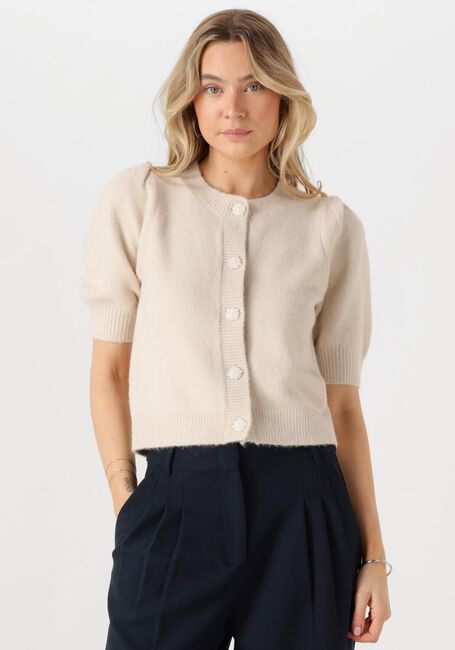 Beige NEO NOIR Strickjacke TRUDY DECO KNIT CARDIGAN - large