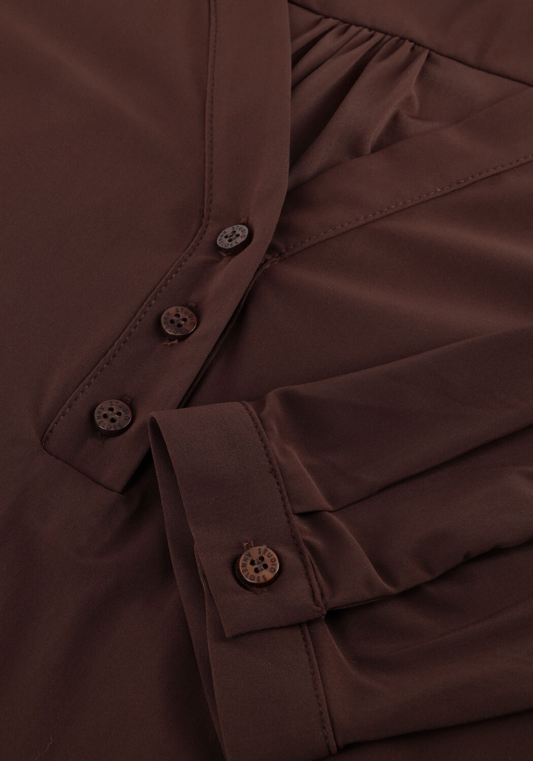 Braune STUDIO ANNELOES Blusen EVI BLOUSE - large