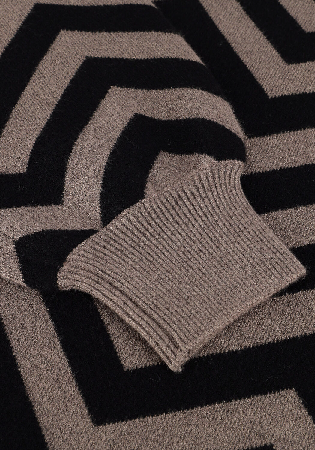 Braune OBJECT Pullover OBJRAY L/S KNIT ROLLNECK - large