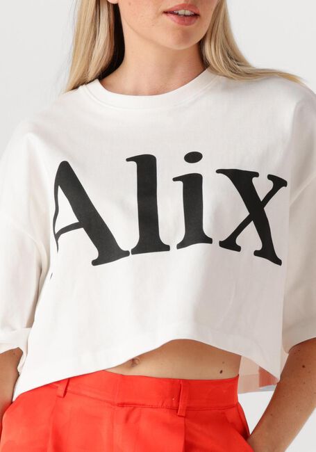 Weiße ALIX THE LABEL T-shirt LADIES KNITTED ALIX T-SHIRT - large