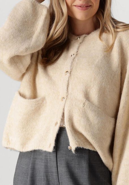 Nicht-gerade weiss OBJECT Strickjacke OBJSAGGIA LO L/S KNIT CARDIGAN - large