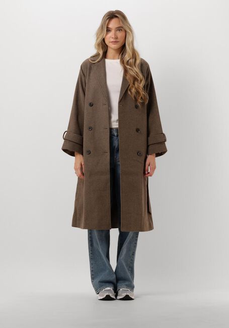 Braune OBJECT Mäntel OBJKEILY L/S COAT - large