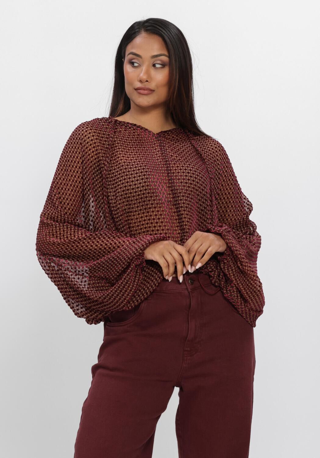 Bordeaux NUKUS Blusen ALICIA BLOUSE PATTERN - large
