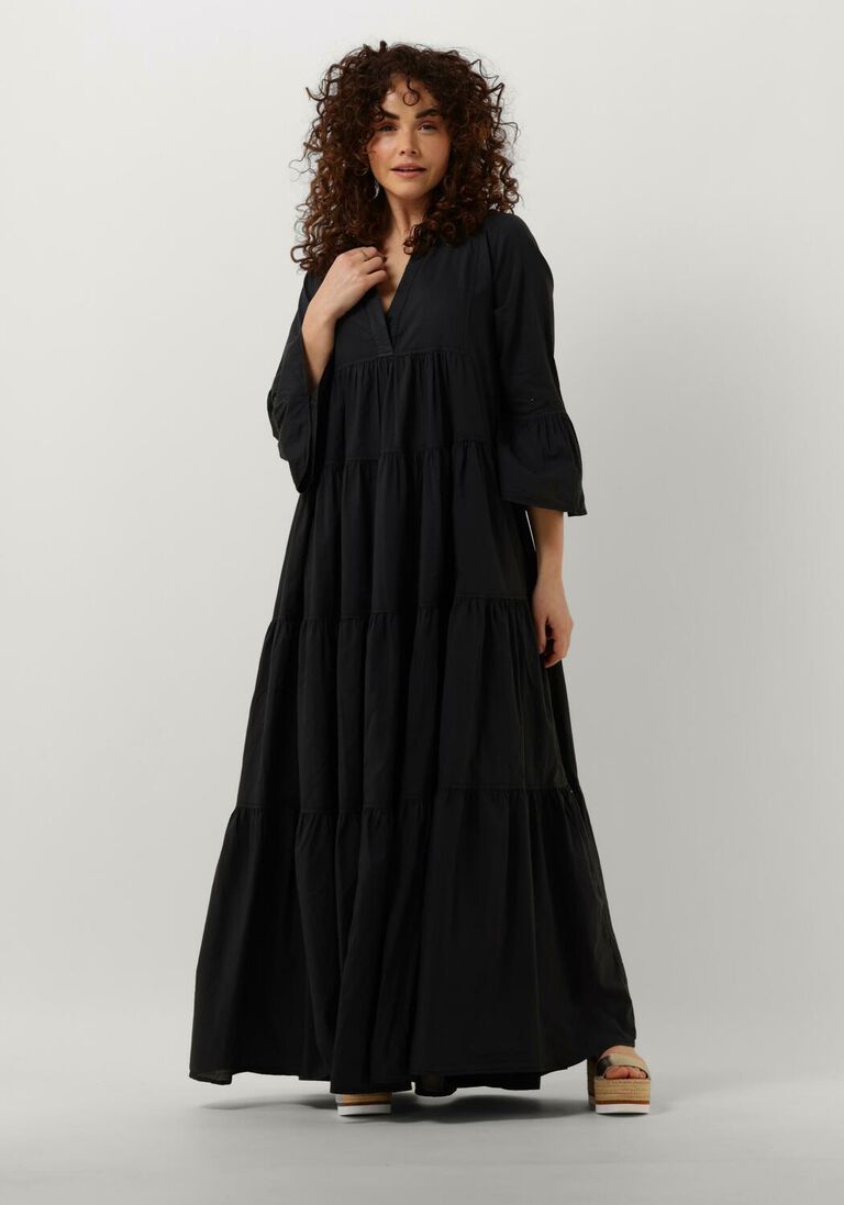 schwarze devotion maxikleid kamares