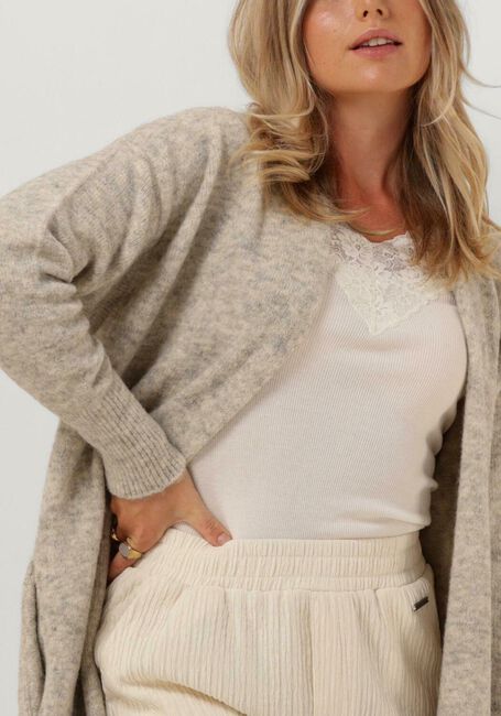 Taupe PENN & INK Strickjacke W23L210 - large