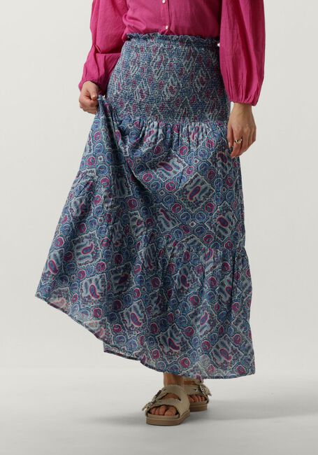 Mehrfarbige/Bunte ANTIK BATIK Maxirock ZENA LONG SKIRT - large