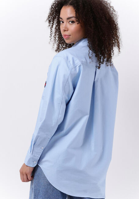 Blaue TOMMY JEANS Blusen TJW BADGE BOYFRIEND SHIRT - large