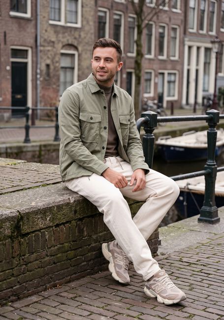 Khaki MACED Strickjacke M-ALEX - large