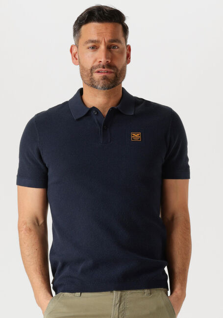 Blaue PME LEGEND Polo-Shirt SHORT SLEEVE POLO COTTON - large