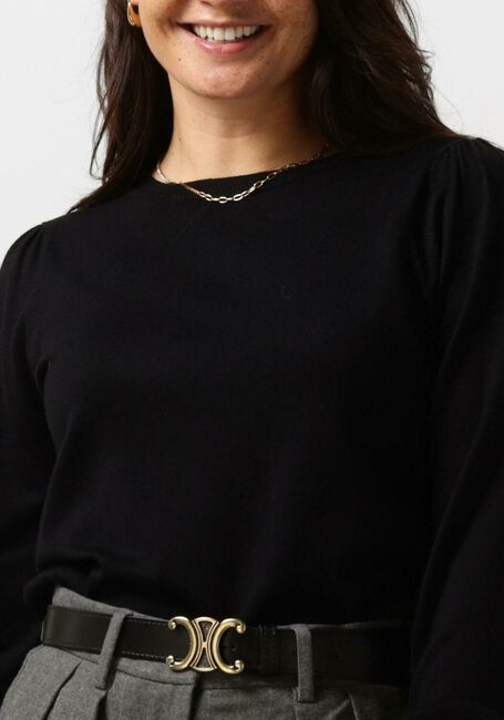 Schwarze NEO NOIR Pullover MAGDALENA SOLID KNIT BLOUSE - large