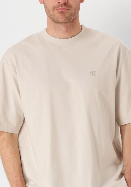 Sand CALVIN KLEIN T-shirt HEAVY RELAXED TEE - large