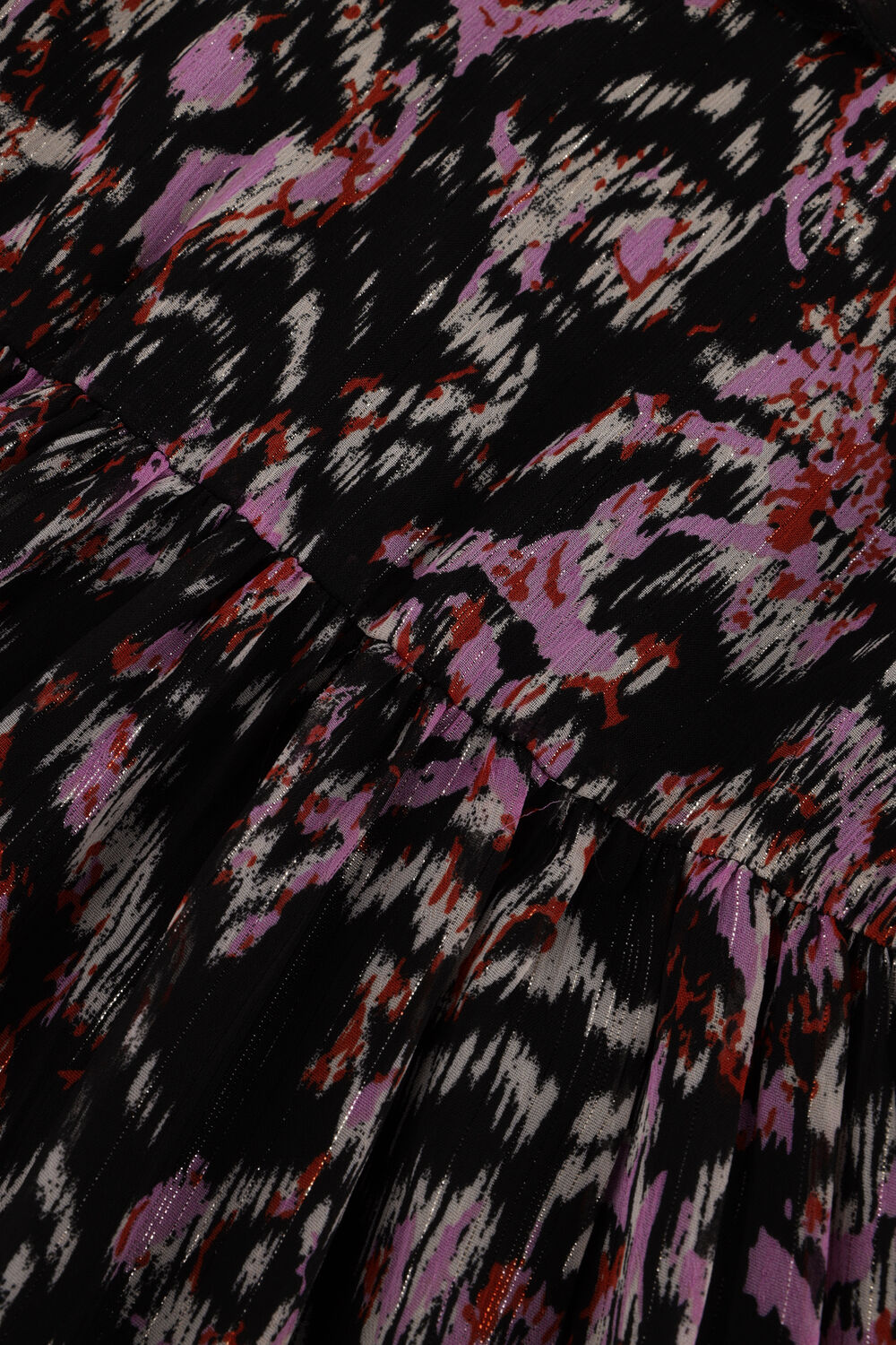 Schwarze NOTES DU NORD Midikleid FABIOLA LUREX MIDI DRESS - large