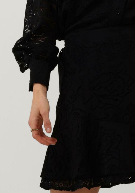 Schwarze ALIX THE LABEL Minirock LADIES KNITTED LACE SKIRT - large