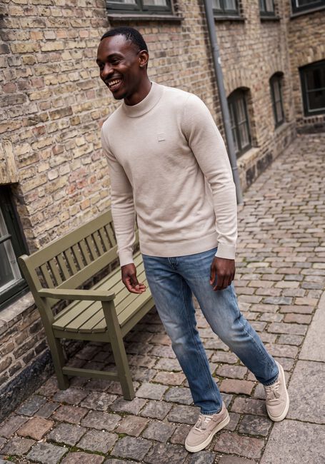 Beige BUTCHER OF BLUE Pullover CLIFDEN MOCK - large