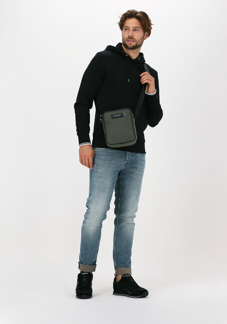 Schwarze FRED PERRY Pullover & Cardigans TIPPED HOODED SWEATSHIRT - large