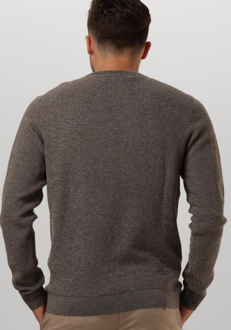 Graue SELECTED HOMME Pullover SLHROSS LS KNIT STRUCTURE CREW NECK NOOS - large