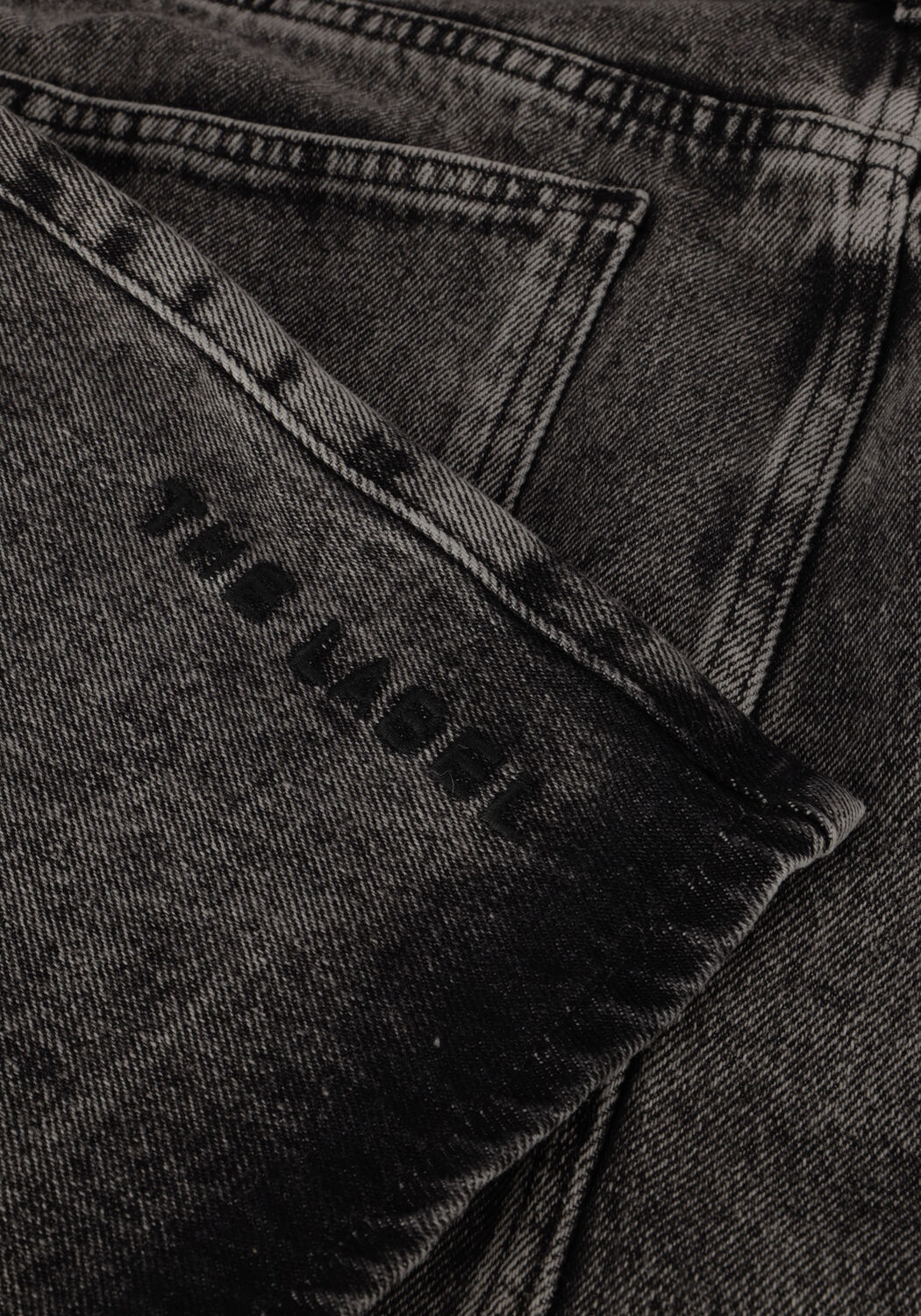 Graue ALIX THE LABEL Minirock LADIES WOVEN ASYMETRIC DENIM MINI SKIRT - large