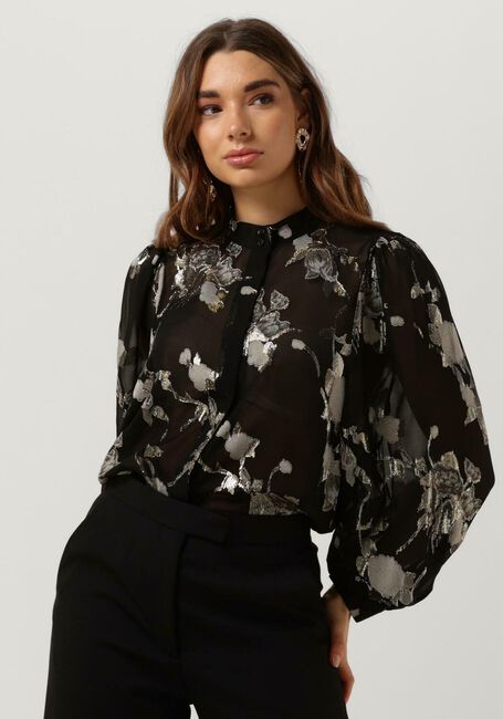 Schwarze LEVETE ROOM Blusen LR-VIVA 2 SHIRT - large