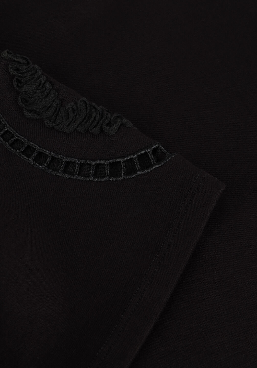 Schwarze OBJECT T-shirt OBJDORINA S/S RE TOP E SS FAIR 25 - large