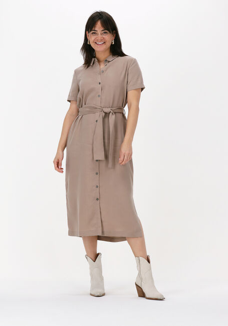 Beige OBJECT Midikleid OBJTILDA ISABELLA S/S DRESS NO - large