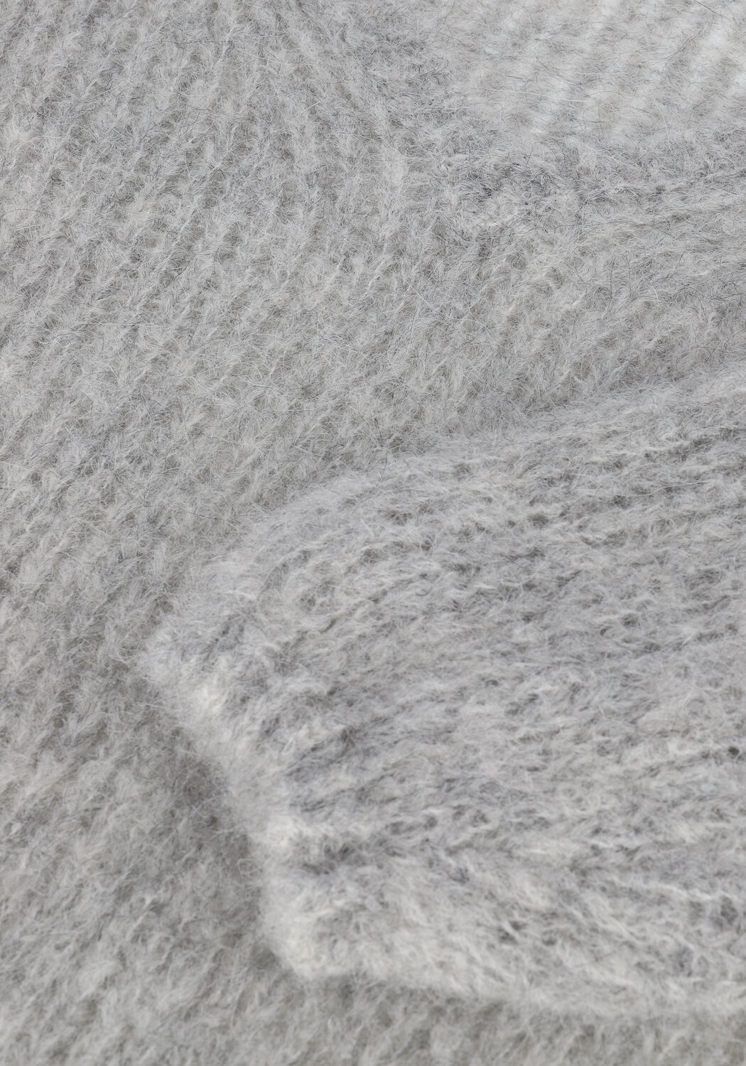 Graue NEO NOIR Pullover COFO FLUFFY KNIT BLOUSE - large