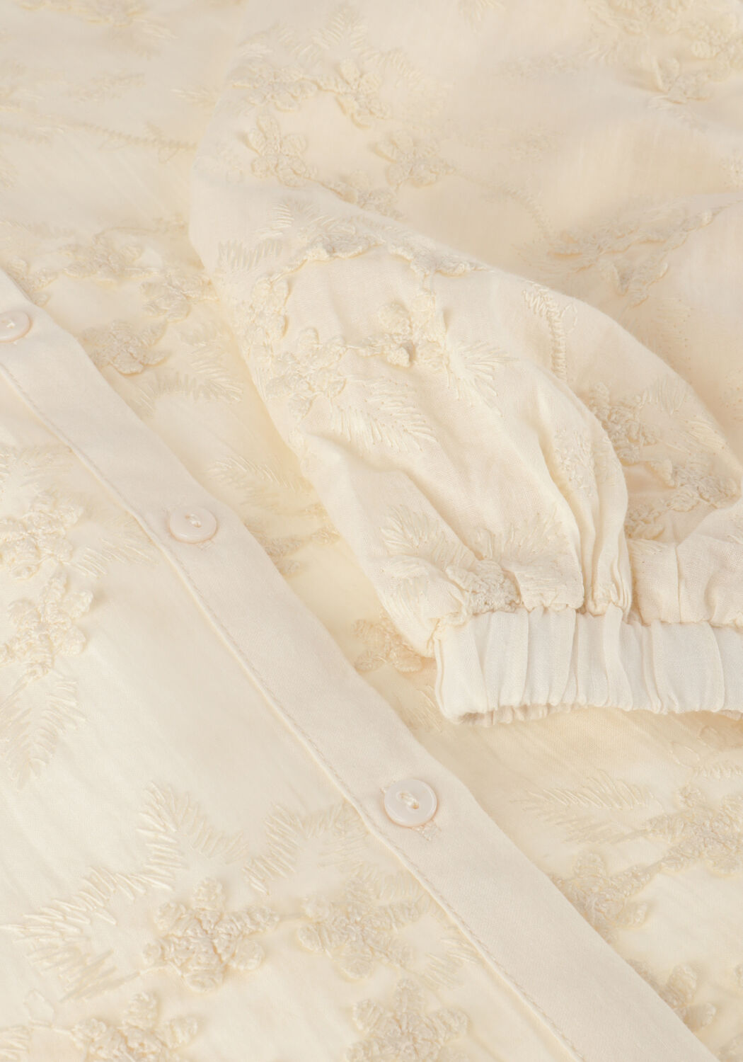 Nicht-gerade weiss SUMMUM Blusen BLOUSE SMALL FLOWER 3D - large