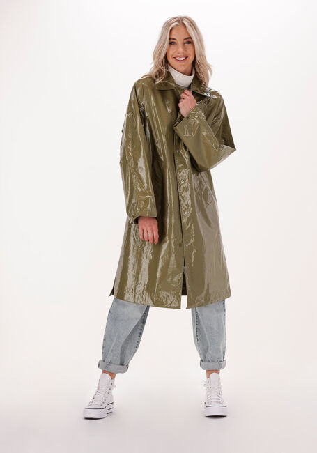 Grüne CALVIN KLEIN Regenjacke COATED LONG JACKET - large