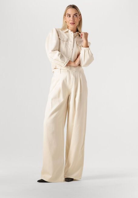 Ecru IBANA Wide jeans PRISTINA SANDSTONE - large