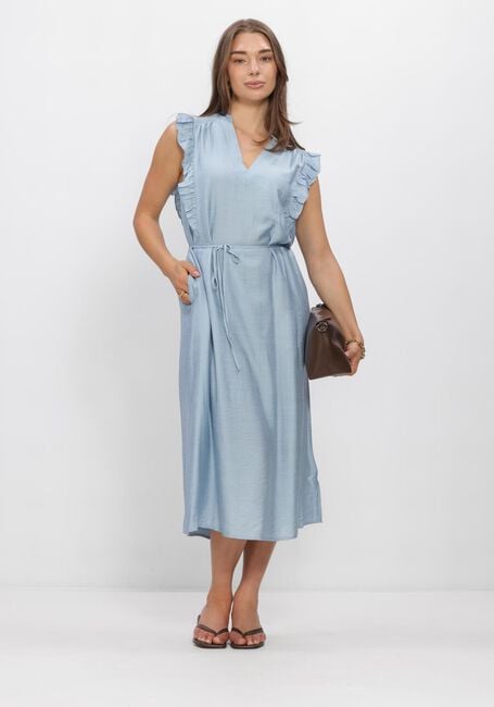 Hellblau CO'COUTURE Maxikleid HERACC FRILL SS V-DRESS - large