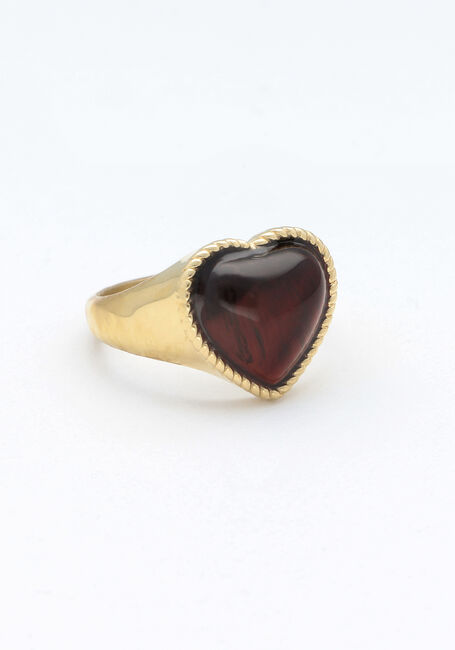 Goldfarbig NOTRE-V Ring OMFW23-023 HEART STRASS - large