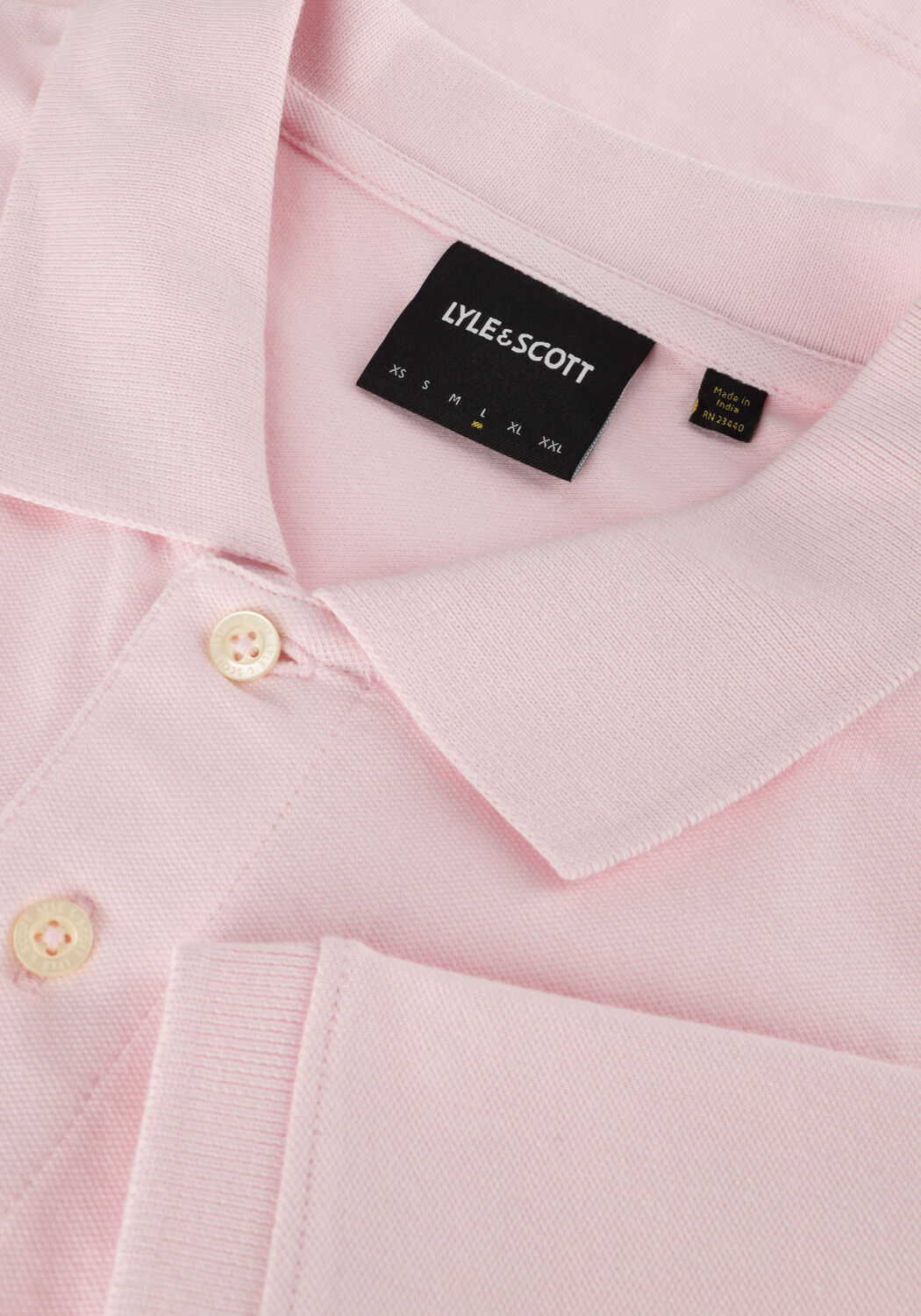 Hell-Pink LYLE & SCOTT Polo-Shirt PLAIN POLO SHIRT - large