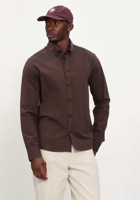 Braune LES DEUX Klassisches Oberhemd SOFT FLANNEL SHIRT - large