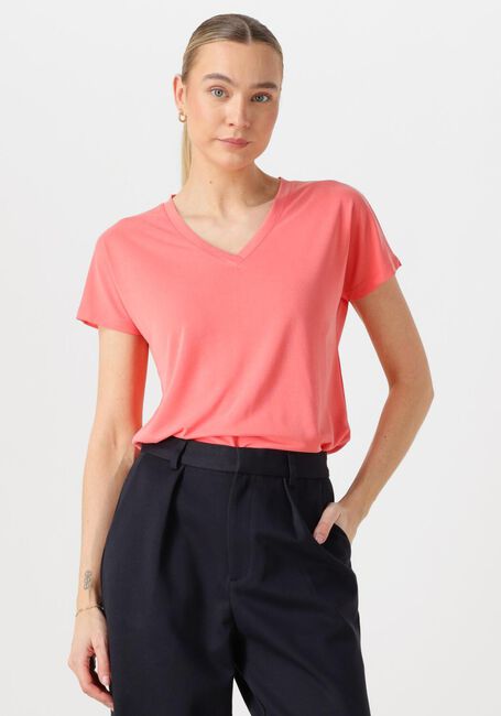 Koralle MSCH COPENHAGEN T-shirt MSCHFENYA MODAL V NECK TEE - large