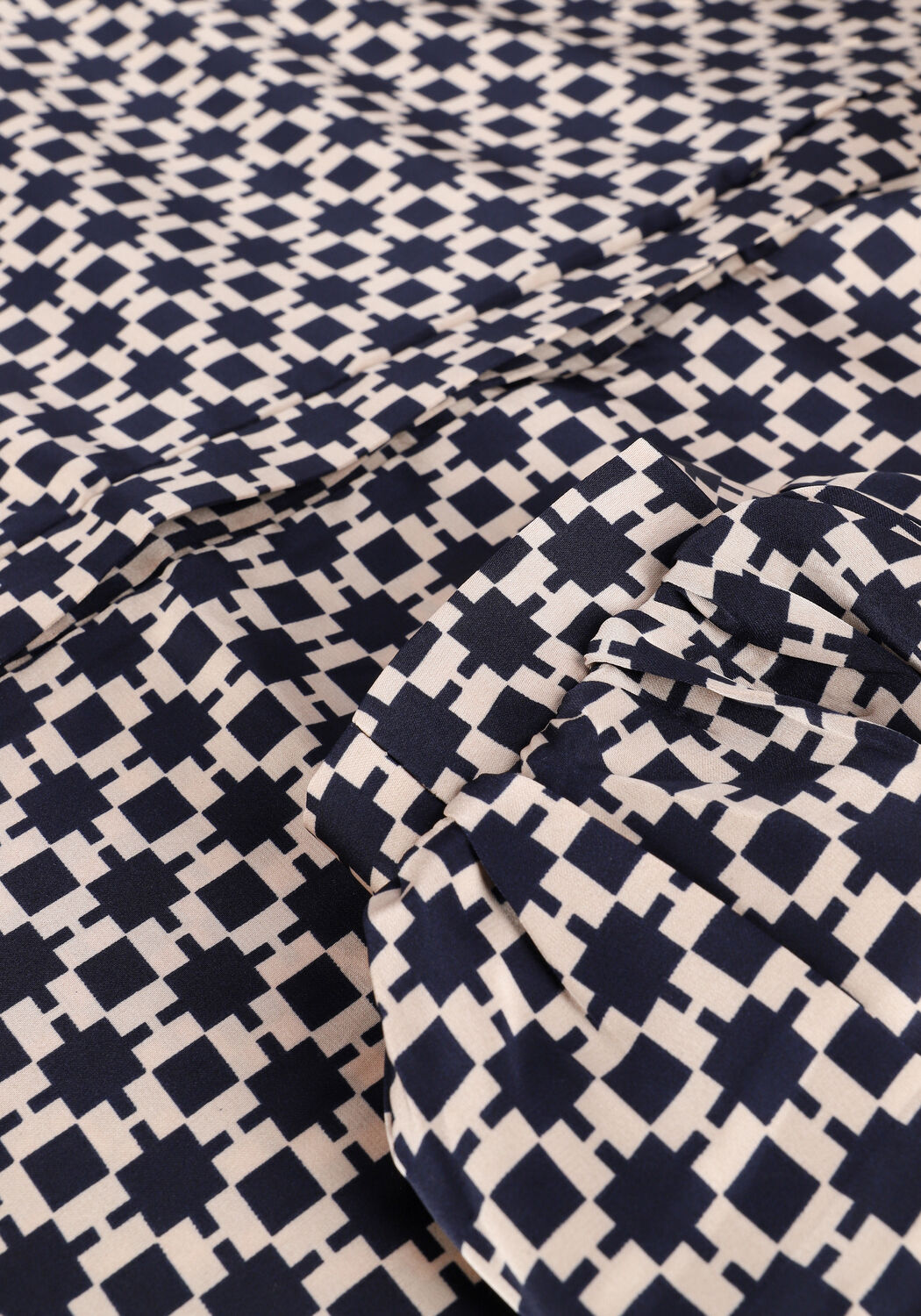 Dunkelblau NEO NOIR Blusen NANI SQUARE MIX BLOUSE - large