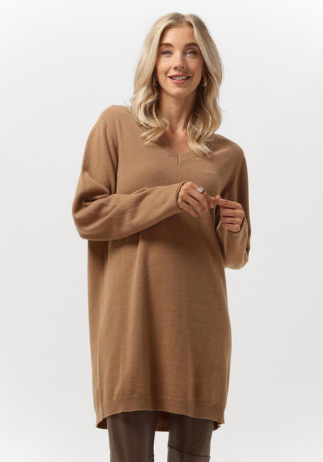 Camelfarbene SEMICOUTURE Minikleid Y2WG09 - large