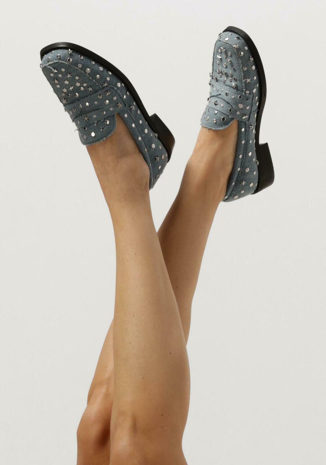 Blaue FABIENNE CHAPOT Loafer PIM STUDS - large