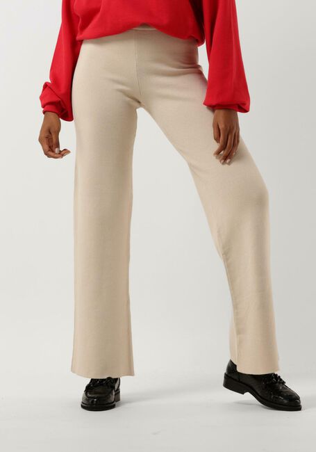 Weiße ANOTHER LABEL Hose VARIT KNITTED PANTS - large