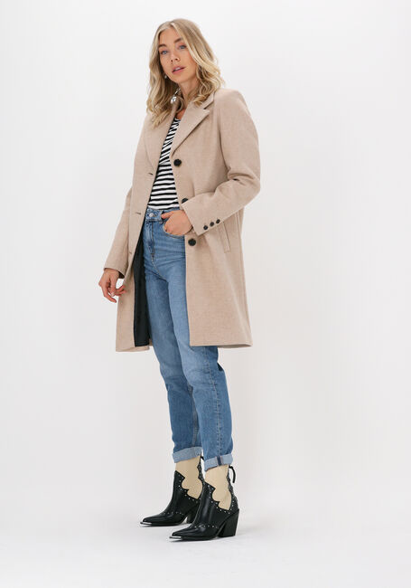 Beige SELECTED WOMEN M&auml;ntel NEW SASJA WOOL COAT B - large