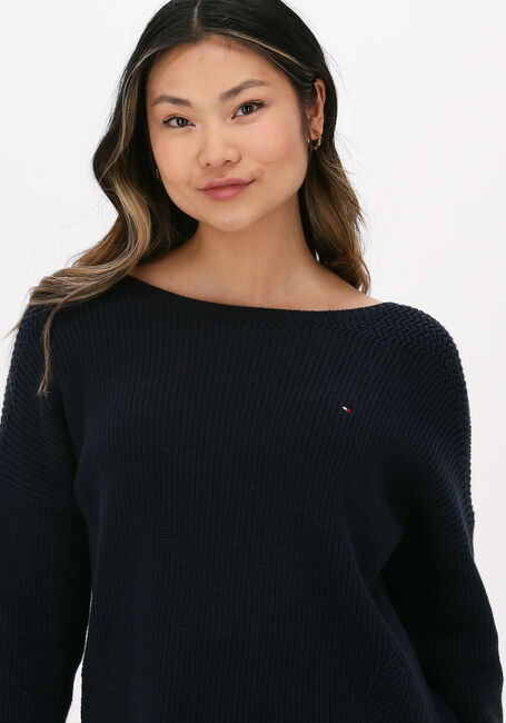Dunkelblau TOMMY HILFIGER Pullover HAYANA DETAIL BOAT-NK SWEATERO - large