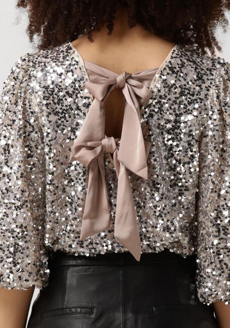 Goldfarbene NEO NOIR Blusen LORRAINE SEQUINS BLOUSE - large