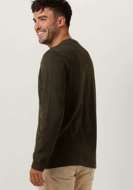 Dunkelgrün ANERKJENDT Polos & T-Shirts AKSILO L/S WAFFLE EMB LS - large